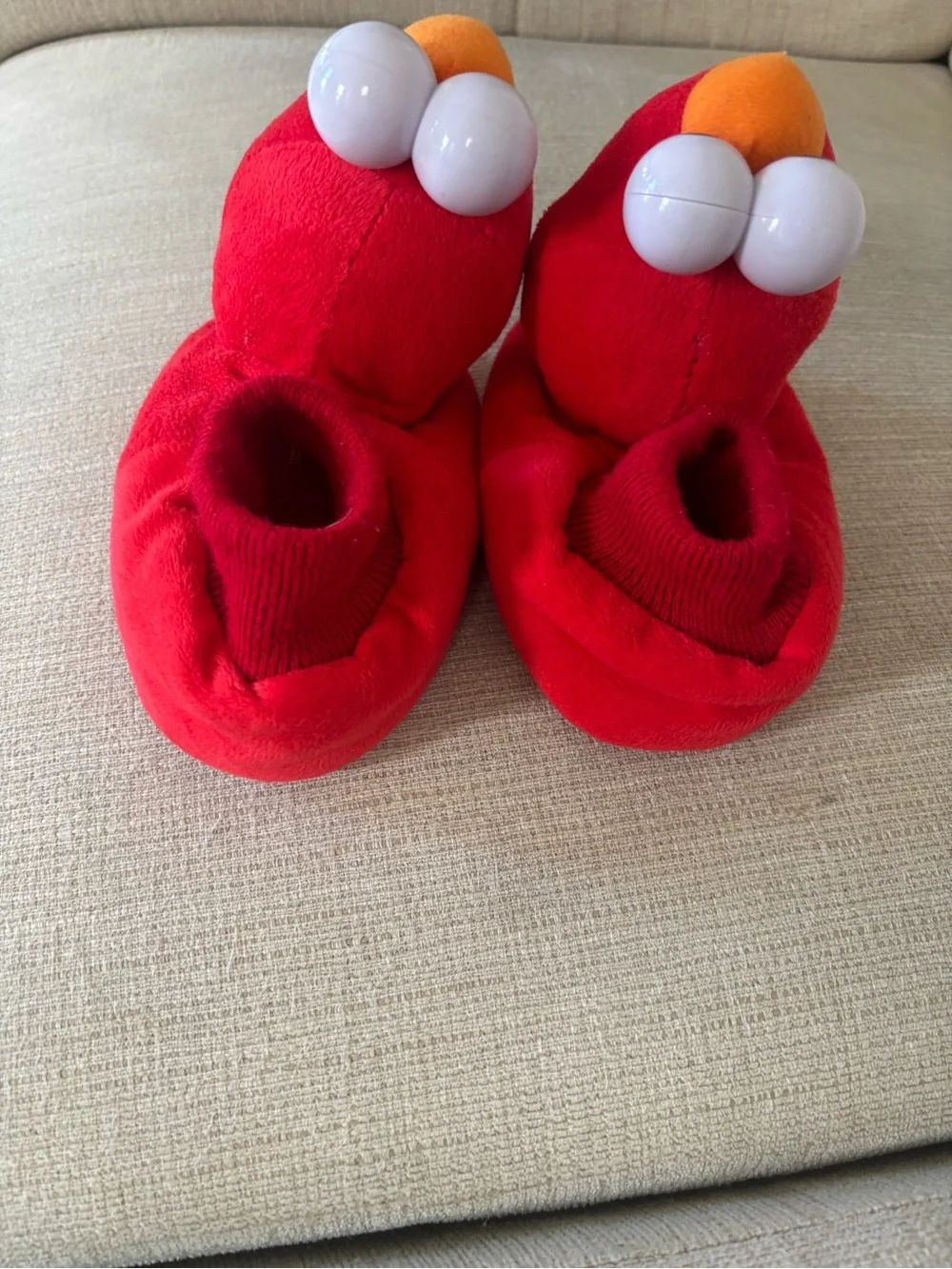 Sesame Street Elmo Red and Orange Kids Slippers